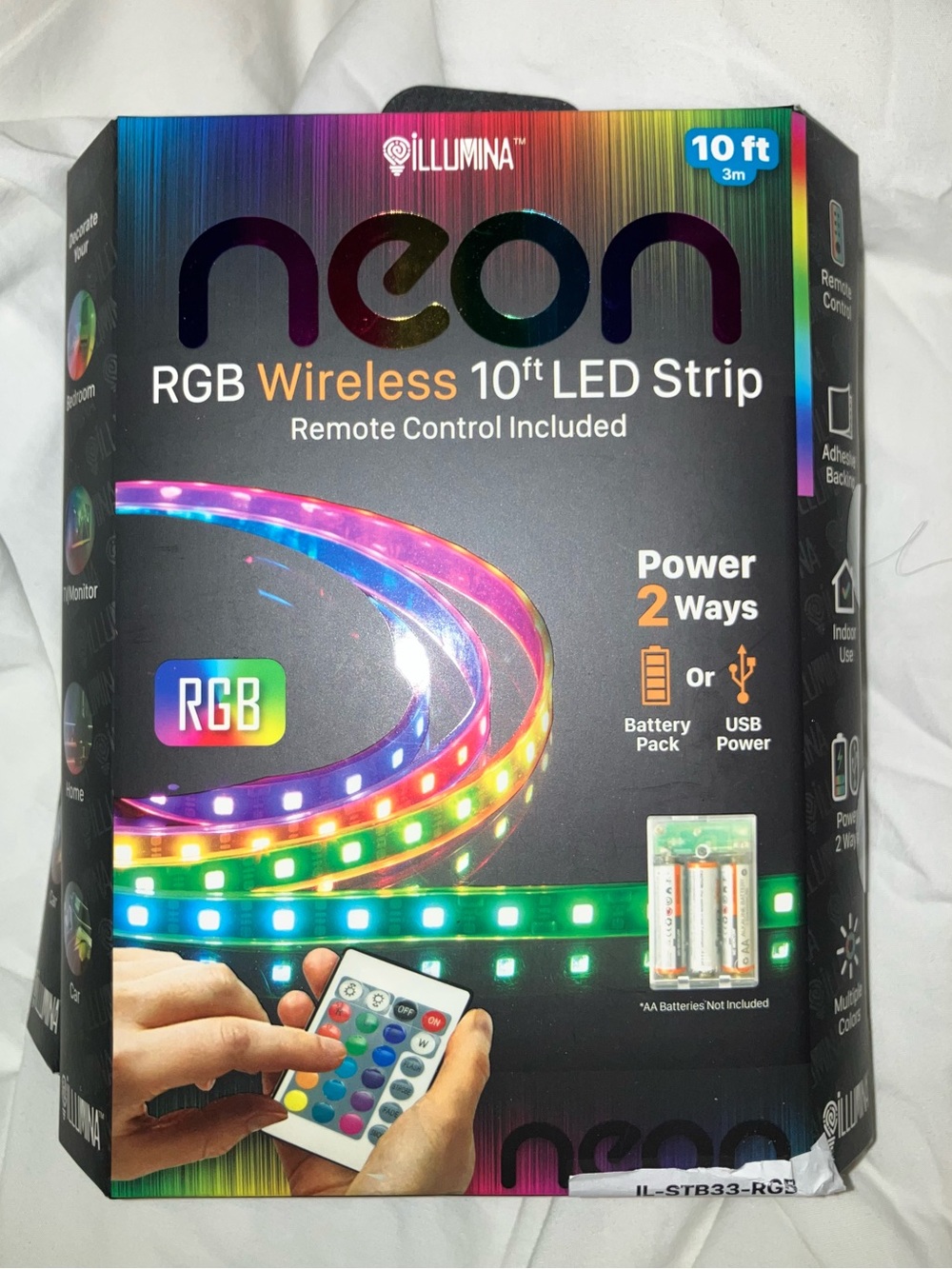 Illumina Neon RGB Wireless 10 feet LD Strip - Remote control included - 2 boxes